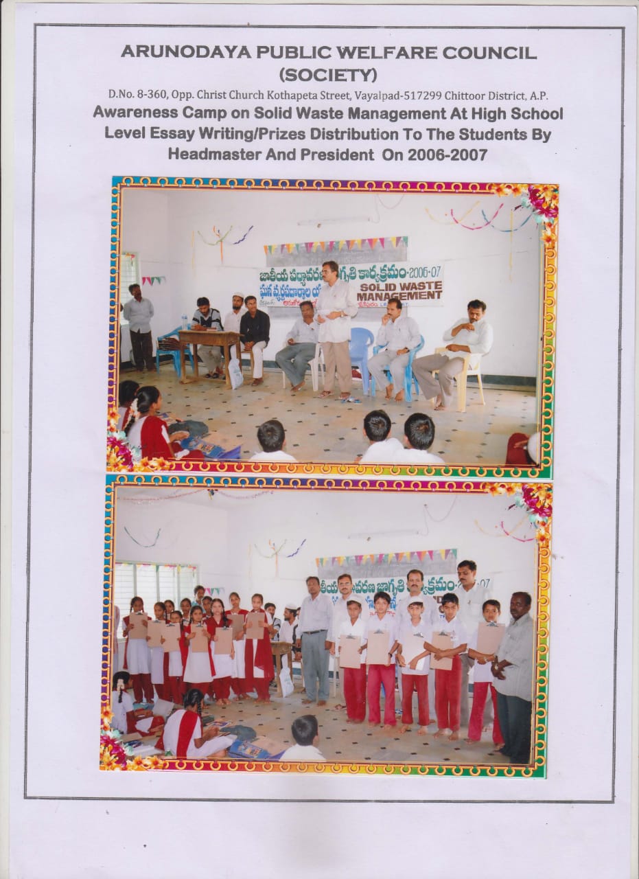 Arunodaya Welfare Activity 1